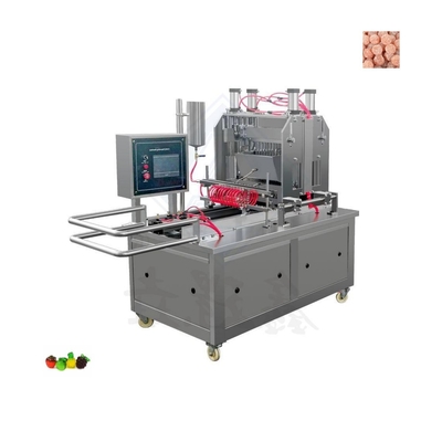 Máquina semi-automática de fabricação de doces de geléia macia de mirtilo com consumo