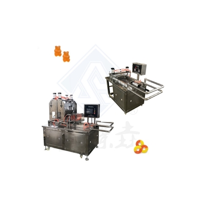Função da máquina de depósito Máquina de fabricação de doces de goma 500 kg para anéis de maçã doces