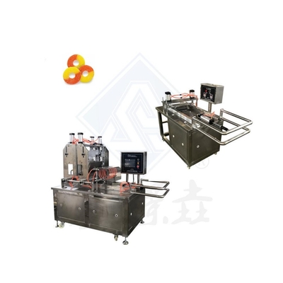 Máquina de depósito de doces moles para produção industrial de doces gelatinosos de 20 a 50 kg/h