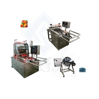 Máquina de Fabricação de Dois Cores Gomes Depositador Geleia Gomes Doces Máquina Multifuncional