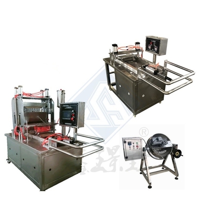 Máquina automática de bombons de goma para fazer bombons de pectina de chocolate de caramelo macio e duro