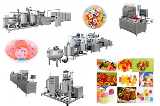 Máquina de doces de geléia dura / macia de sabor múltipla personalizável para doces e muito mais